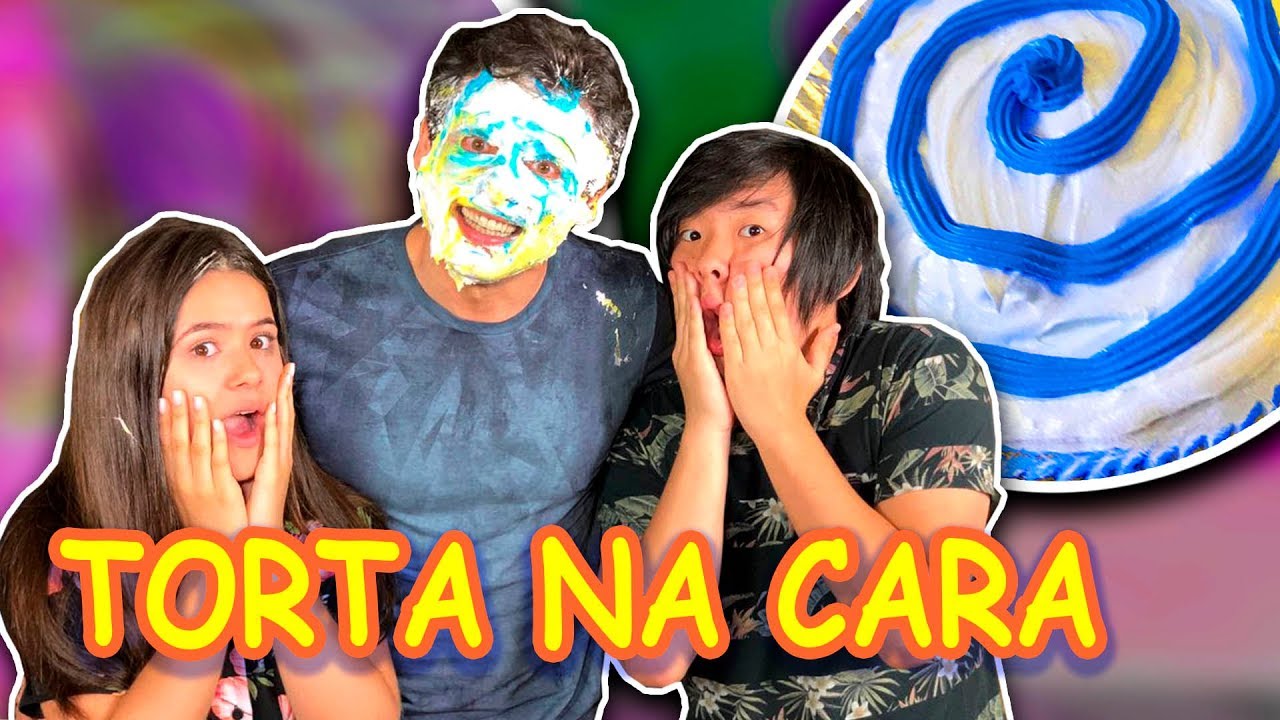 TORTA NA CARA COM MAISA E PYONG LEE