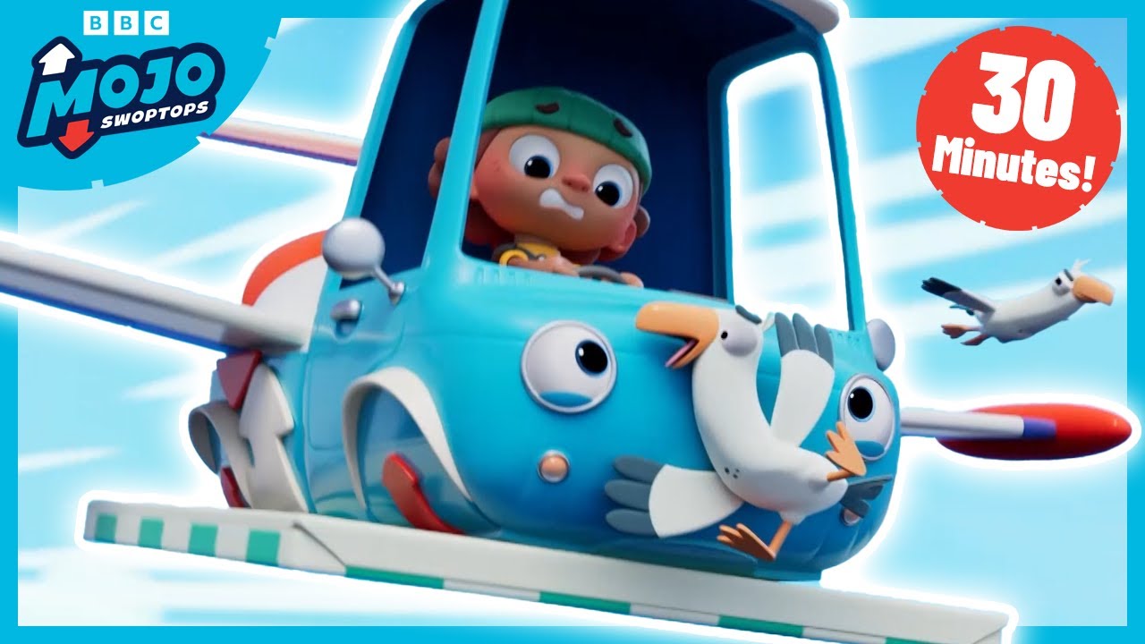 🪽 Swoppiton Seagull's Misadventures! | Fast & Action Packed Truck Cartoon for Kids | Mojo Swoptops