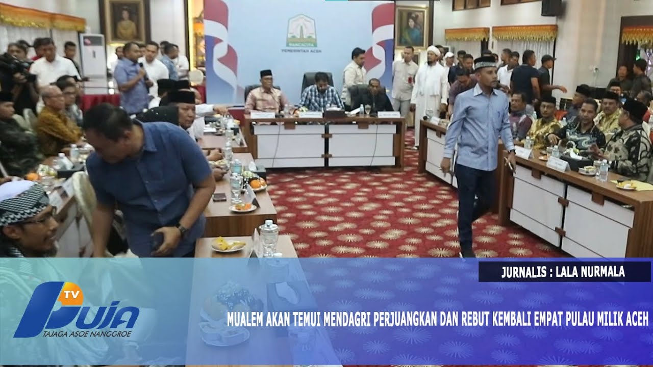Mualem Akan Temui Mendagri Perjuangkan Dan Rebut Kembali Empat Pulau Milik Aceh