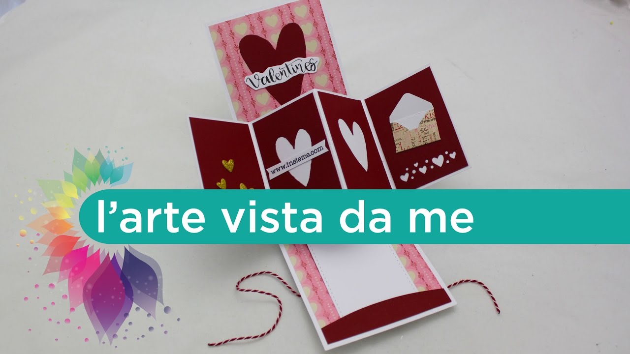 Twist card Pop up Tutorial - Biglietto di auguri San Valentino