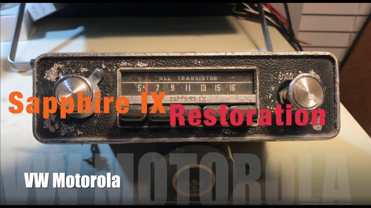 Реставрация радиоприемника AM VW Motorola Sapphire IX 1969 года 9SMV — Часть 1