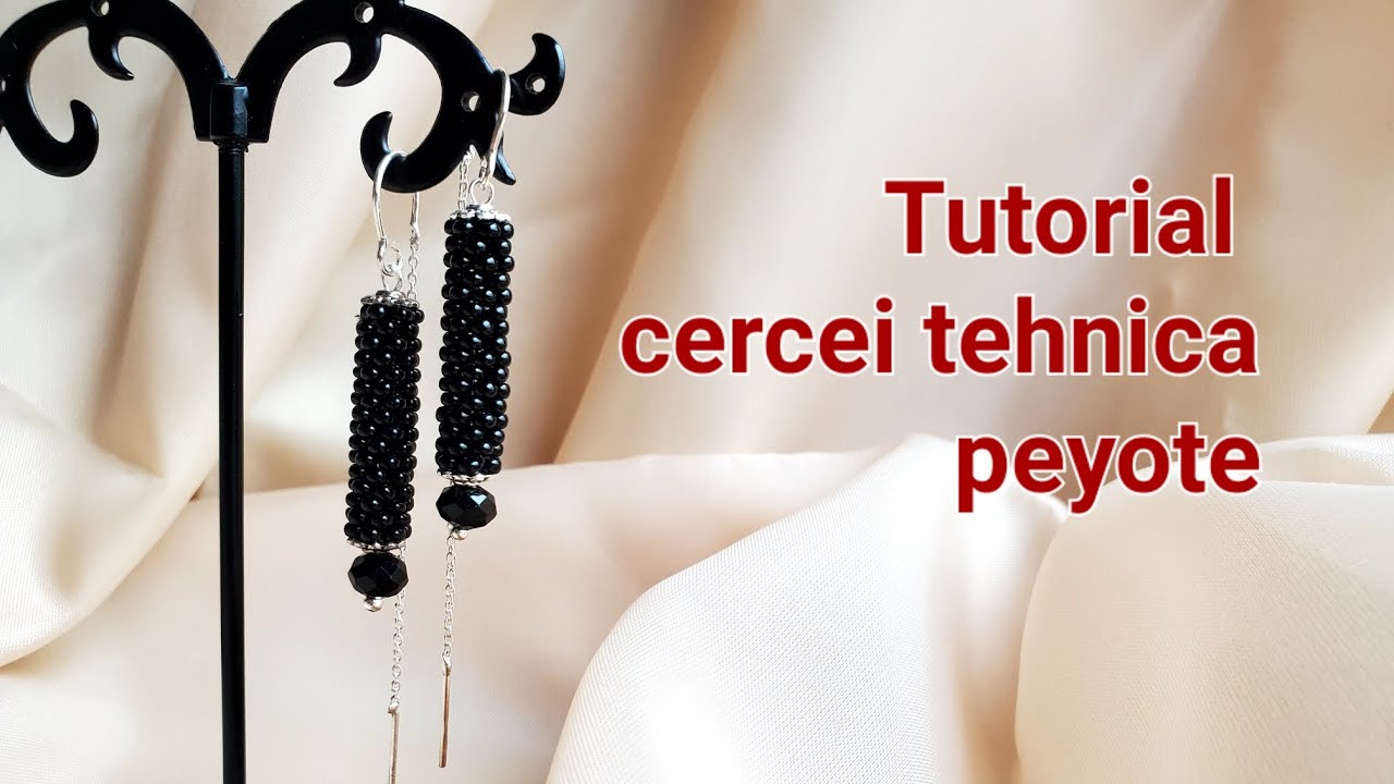 Cercei in jumătate de ora. Peyote. #jewellery #beads #margele #peyote #tutorial