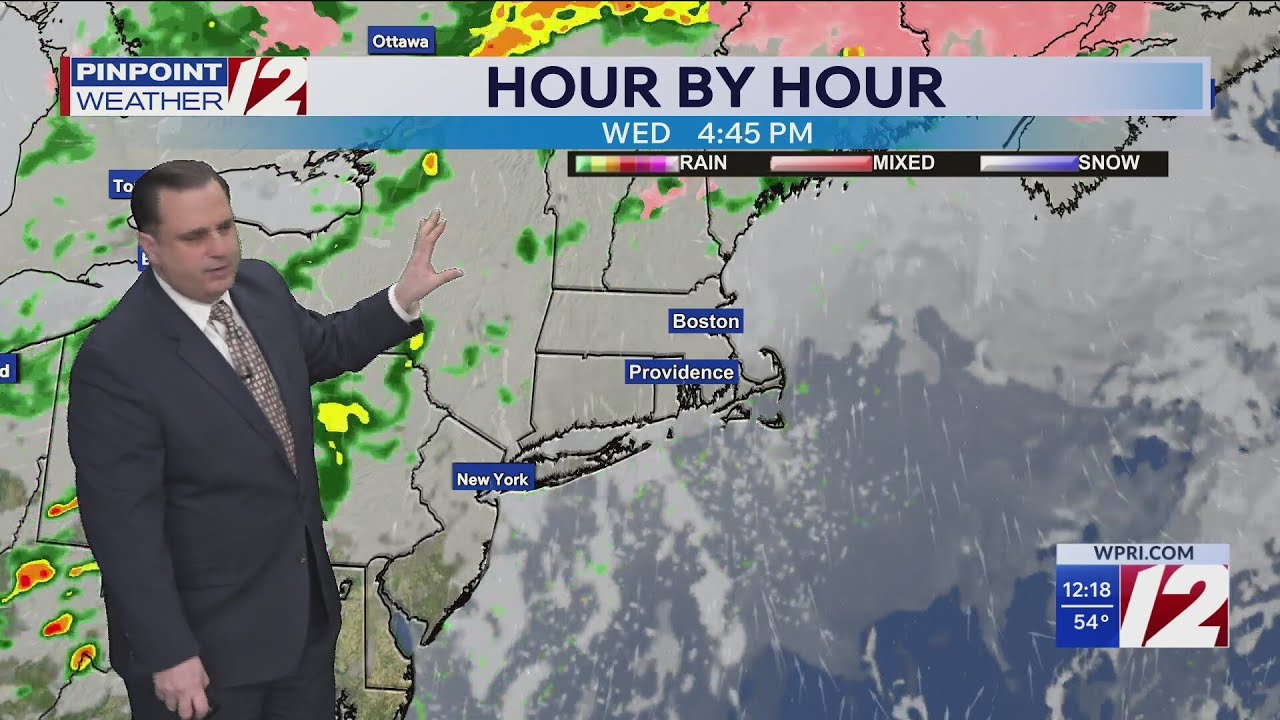WPRI 12 Weather Forecast for 3/9/26:  Milder next few days
