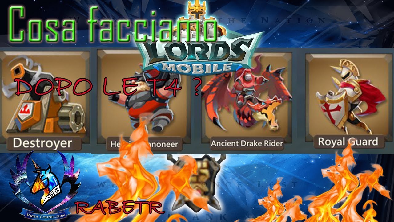 Lords Mobile ricerche dopo le t4
