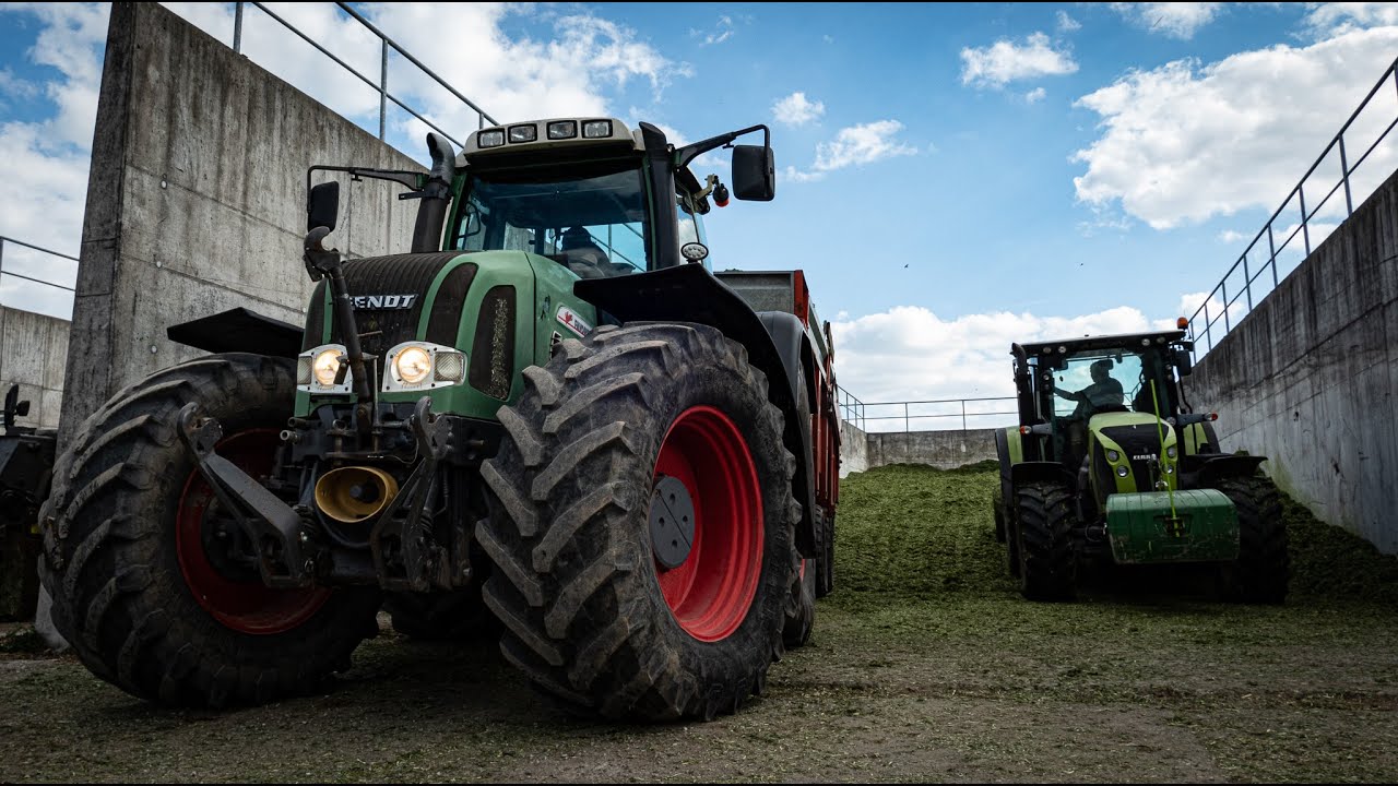 Zemědělská akademie Hořice při sklizni Vojtěšky.  Claas Jaguáry, Case puma, Fendt🌾