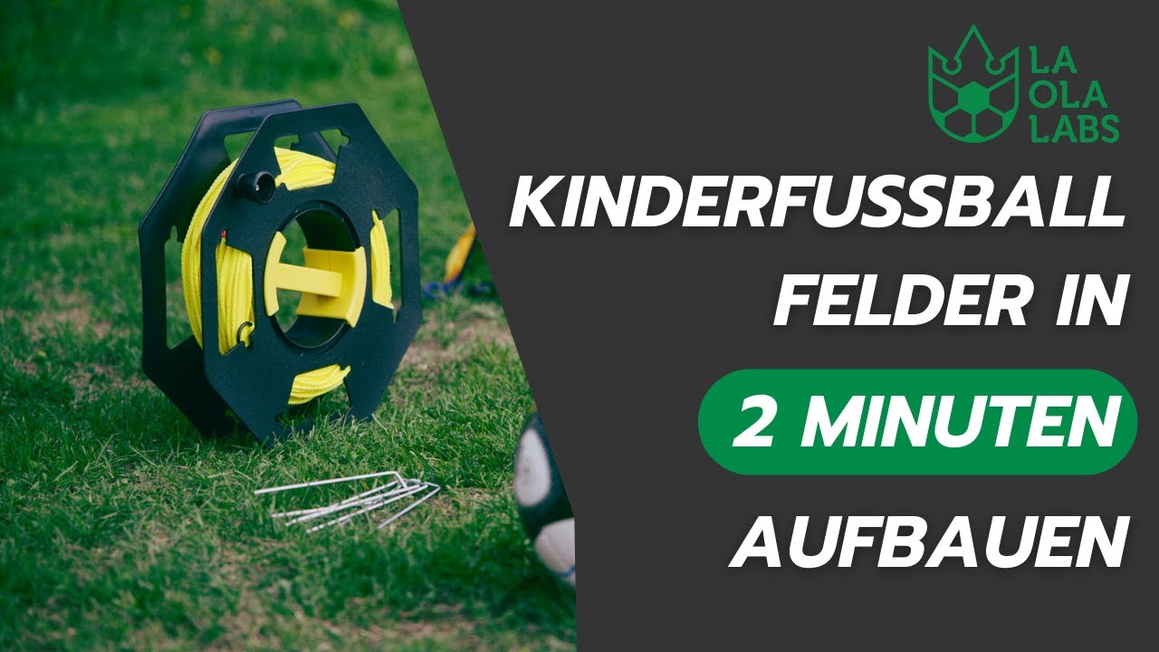 LaOla Labs Spielfeldmarkierungen f&uuml;r Kinderfu&szlig;ball - Aufbau und Lieferumfang