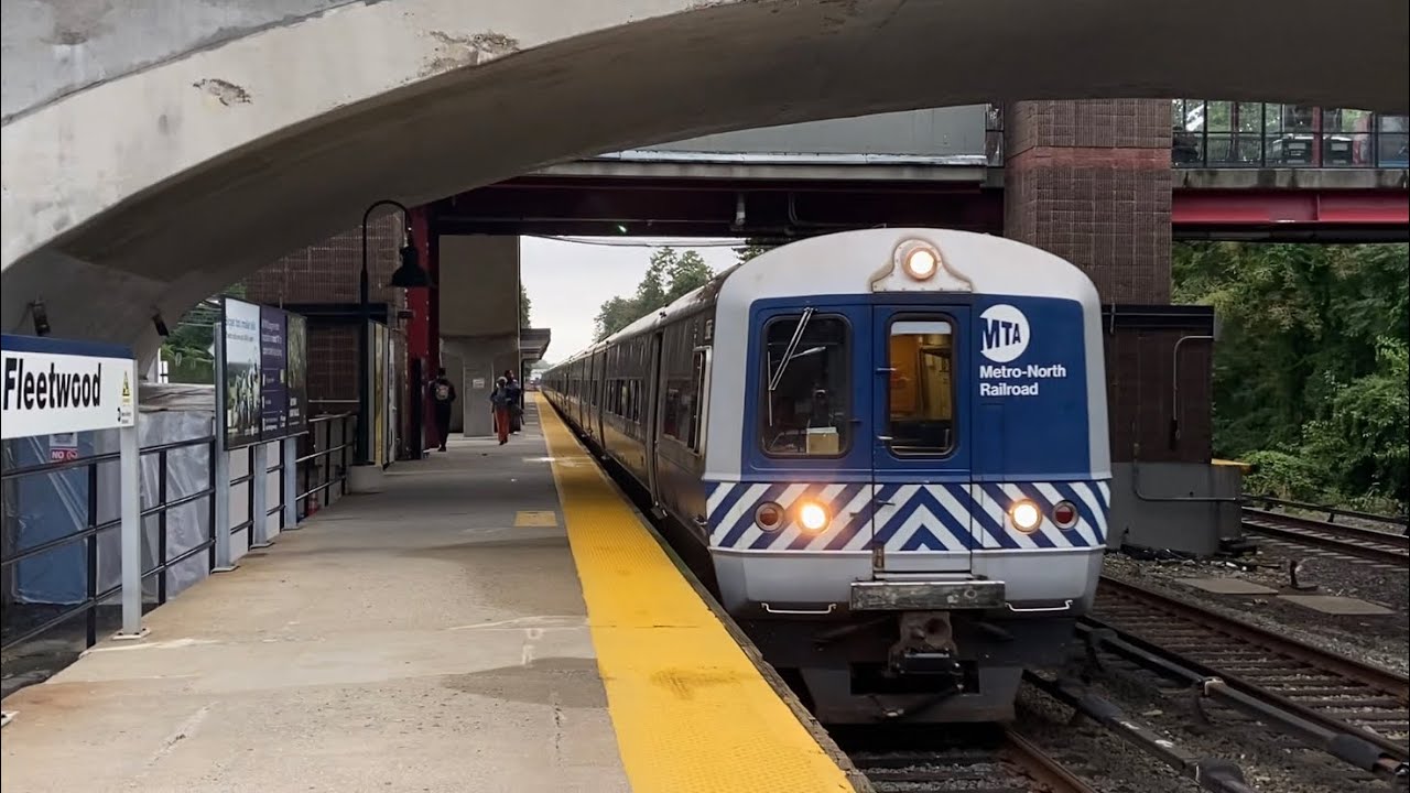 MTA Metro North RailRoad: Harlem Line and Wassaic PM Rush Hour Trains @ Fleetwood (M3A, M7A, P32)