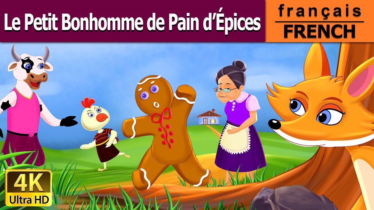 Le petit bonhomme de pain d'épices | Gingerbread Man in French | @FrenchFairyTales