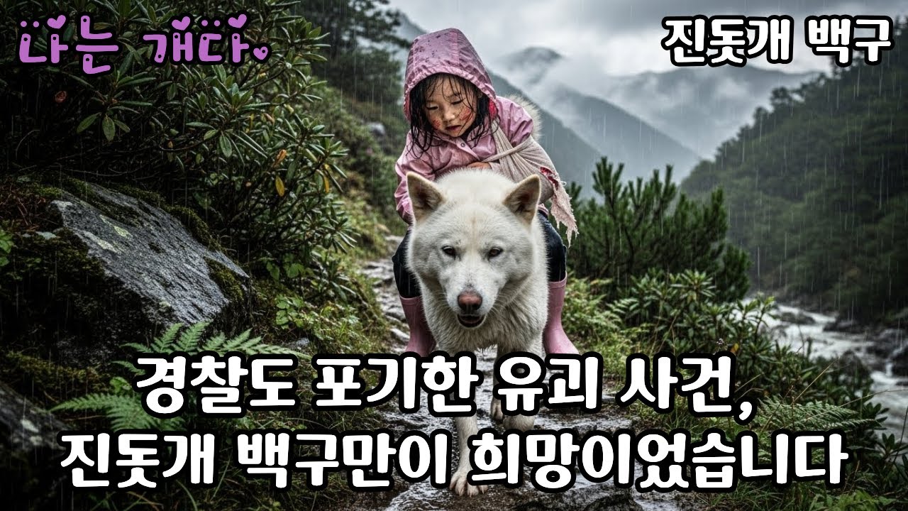 나는 개다.🐕  진돗개 백구의 기적 - 유괴된 아이를 찾아낸 추적의 여정