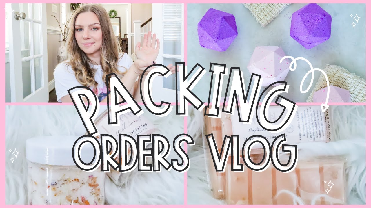 HANDMADE SOAP BUSINESS | Package Orders with Me!