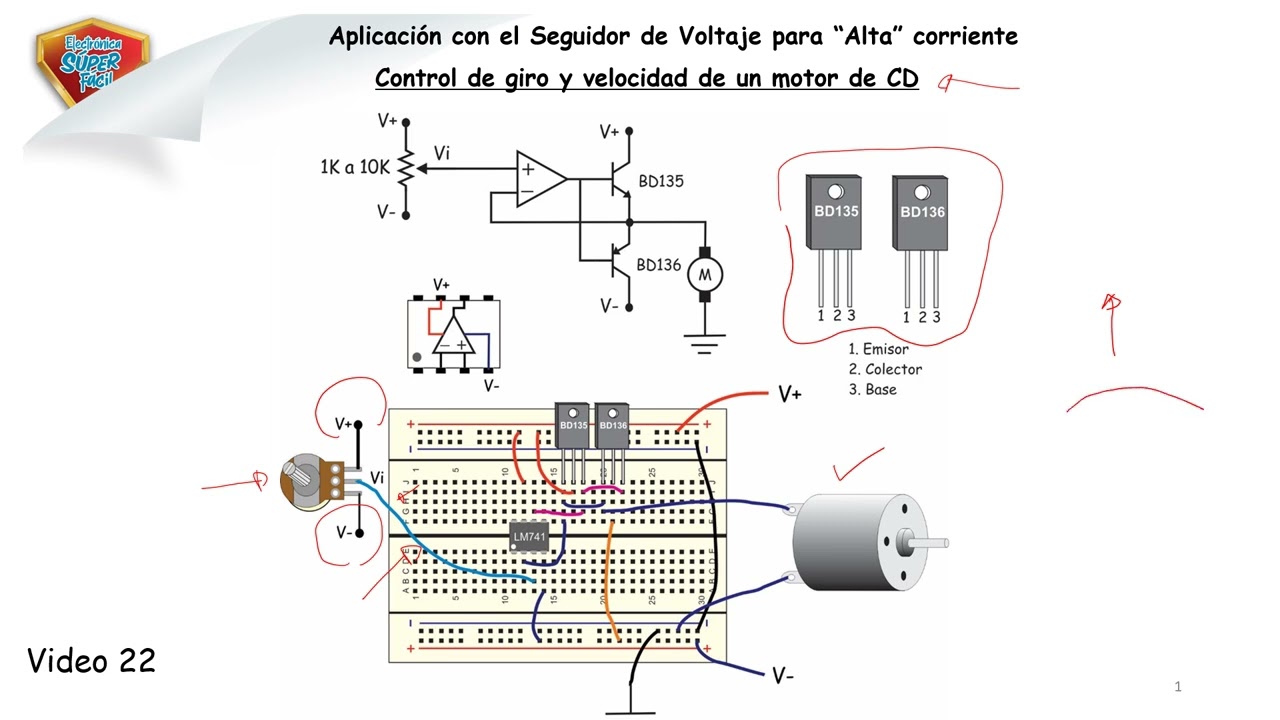 Amplificador Operacional (22) Aplicación del Seguidor de Alta Potencia