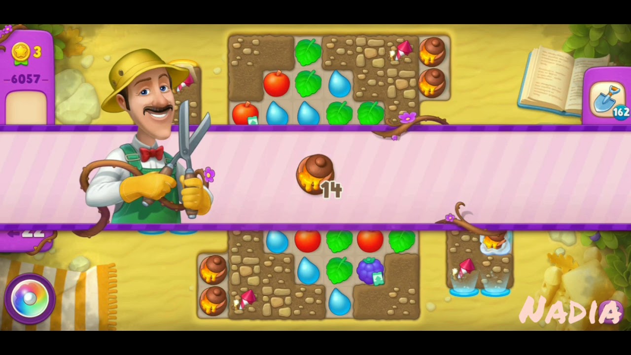 Gardenscapes Level 6057. No Boosters used