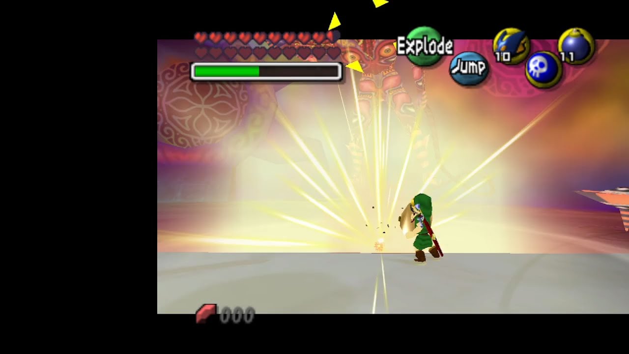 Beating Majora using only explosives