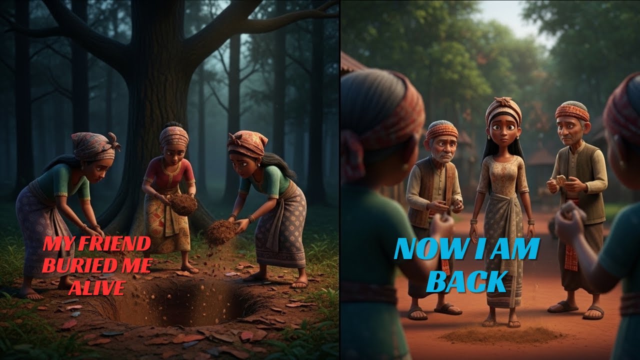 Her Friend Buried Her Alive in the Forest Then......#AfricanFolktale #StoryTime #Tales