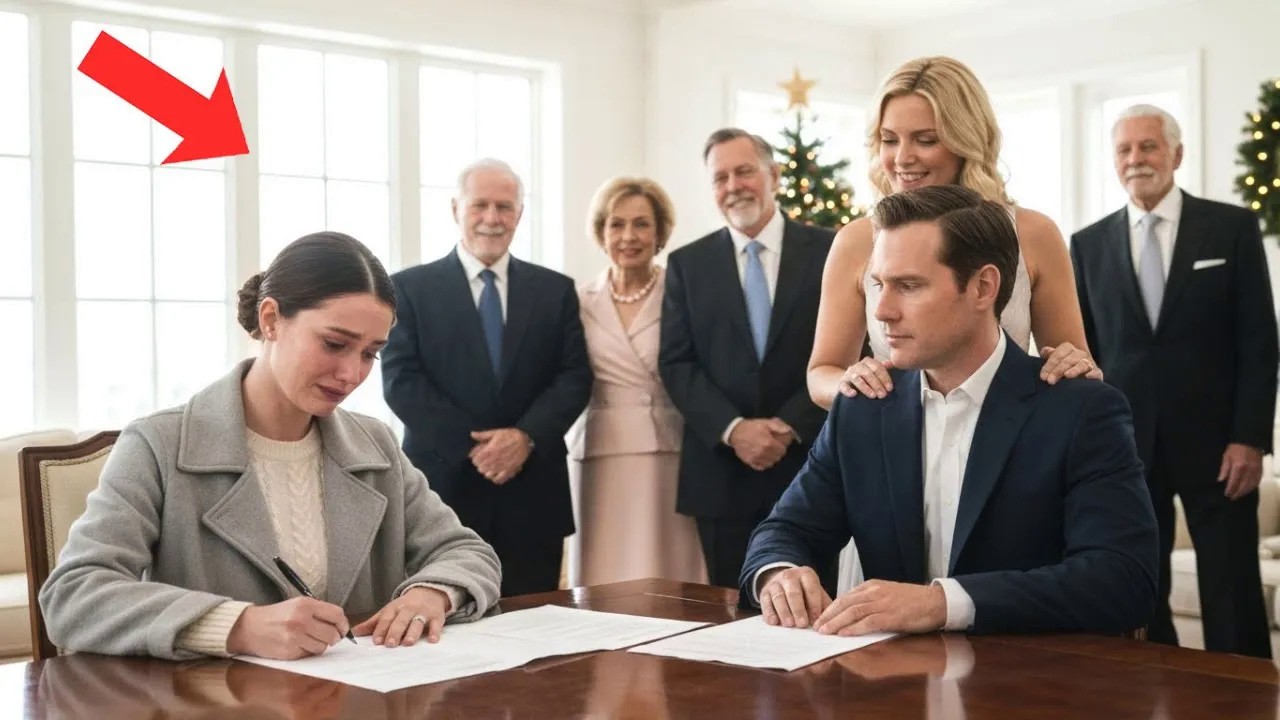Unter Tränen unterschreibt sie auf Weihnachtsparty  Scheidung ohne wissen dass  Milliardärserbin