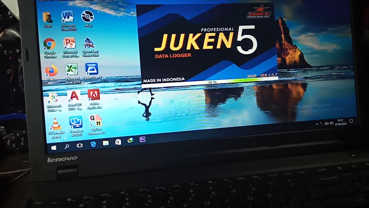tips hubungkan juken 5 BRT ke laptop