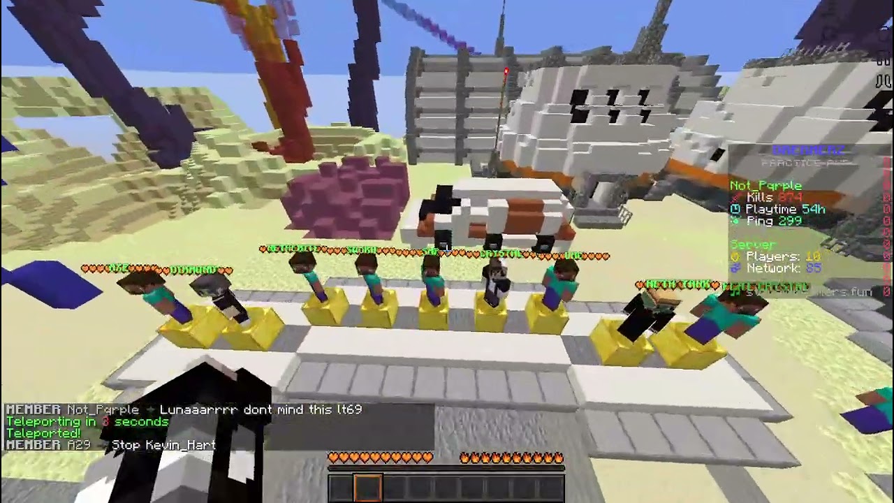 Killing people in Dreamerz smp (server pvp)