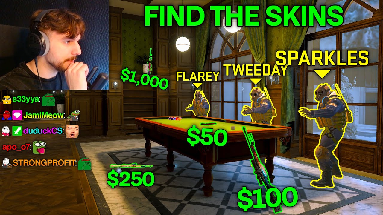 FIND THE SKINS CHALLENGE ft. Sparkles, Tweeday & Flarey