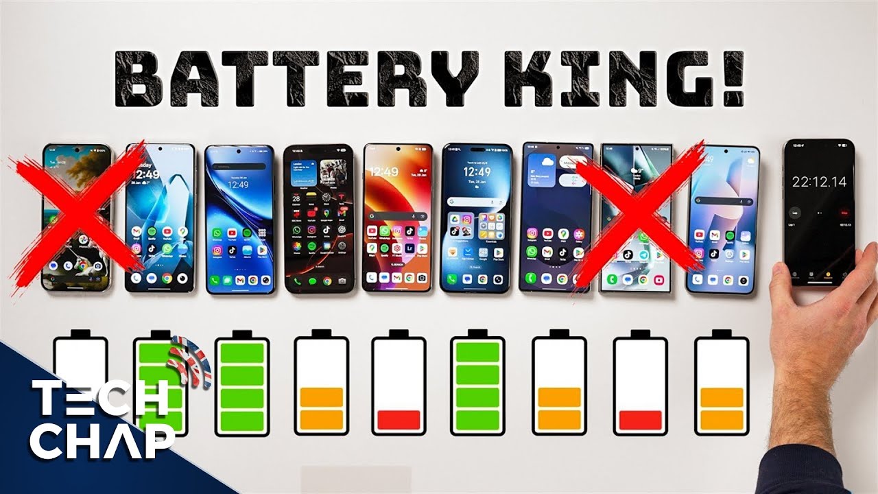 Galaxy S25 Ultra vs iPhone 16 Pro Max vs... Everything Else! [BATTERY DRAIN 2025]