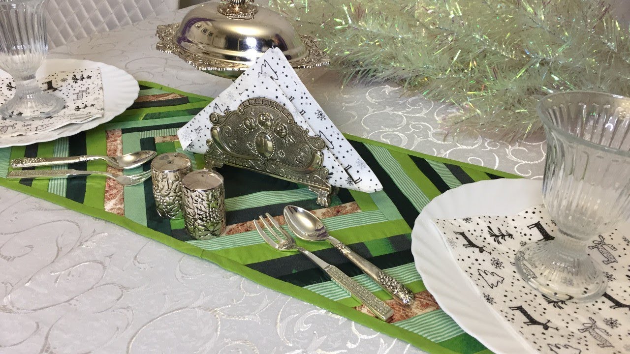 PATCHWORK NAPKIN ON THE TABLE Gella Chara/ЛОСКУТНАЯ ДОРОЖКА НА СТОЛ ЁЛОЧКА Мастер класс Гелла Чара