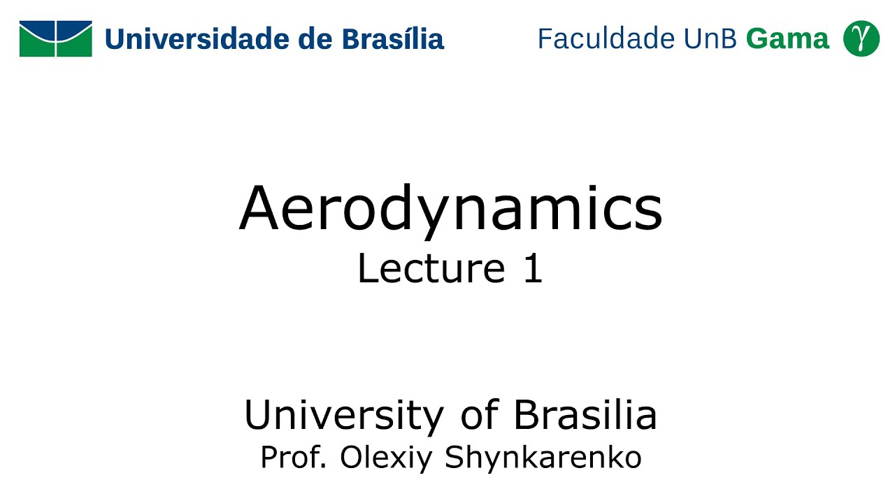 Aerodynamics: Lecture 1: Some Introductory Thoughts
