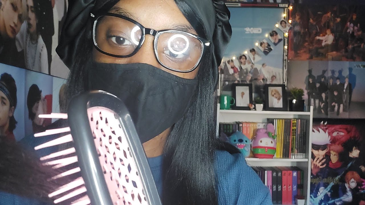 ASMR | Sister Brush Your Hair Before Bed ( Roleplay ) 