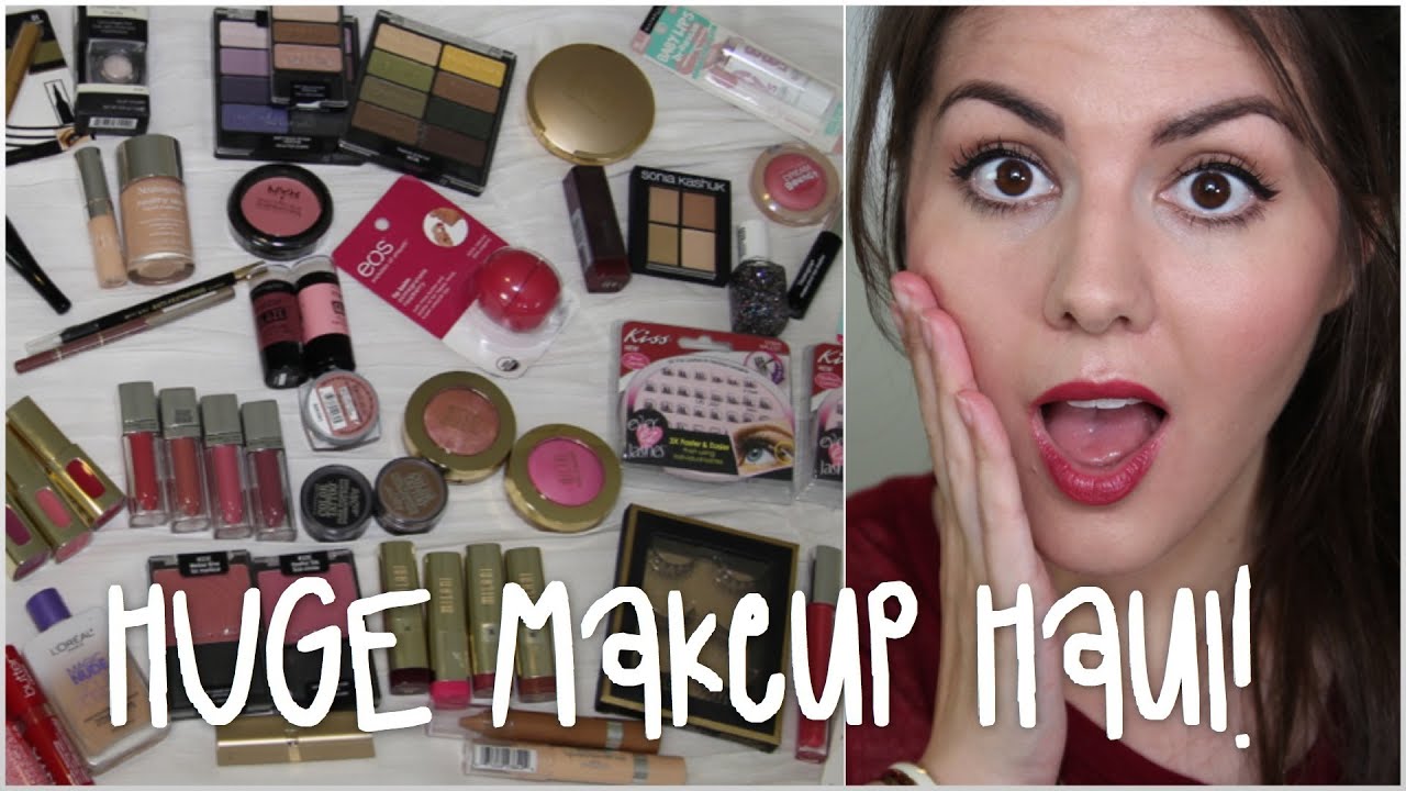 HUGE Drugstore Makeup Haul! | Rachael Jade | USA Holiday Hauls