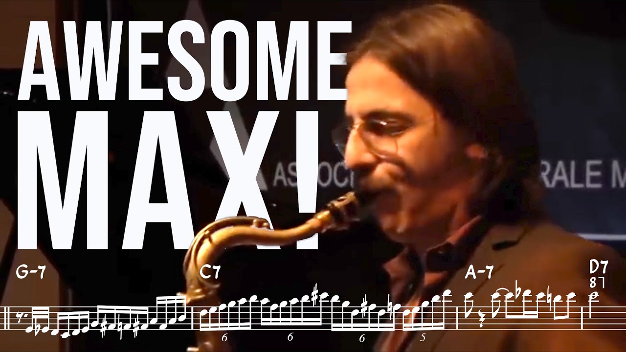 Max Ionata awesome sax solo on But Not For Me 【Transcribes】