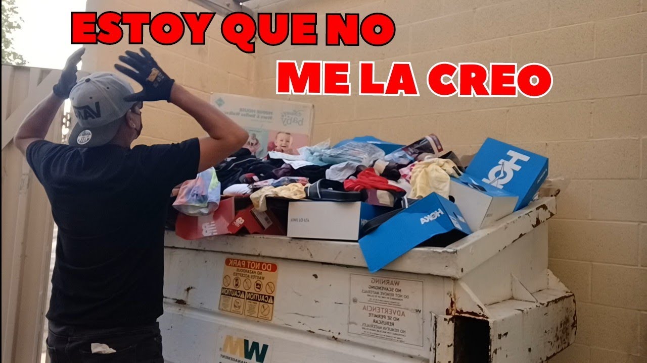solo los MILLONARIOS en USA se ATREVEN a tirar ESTO a la BASURA. #dumpsterdiving #loquetiranenusa