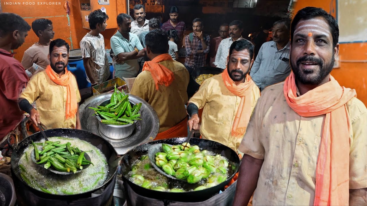 India’s Unique Ladyfinger fry & Brinjal ￼| ￼1 Hr Westing | Raichur @IndianFoodExplorer