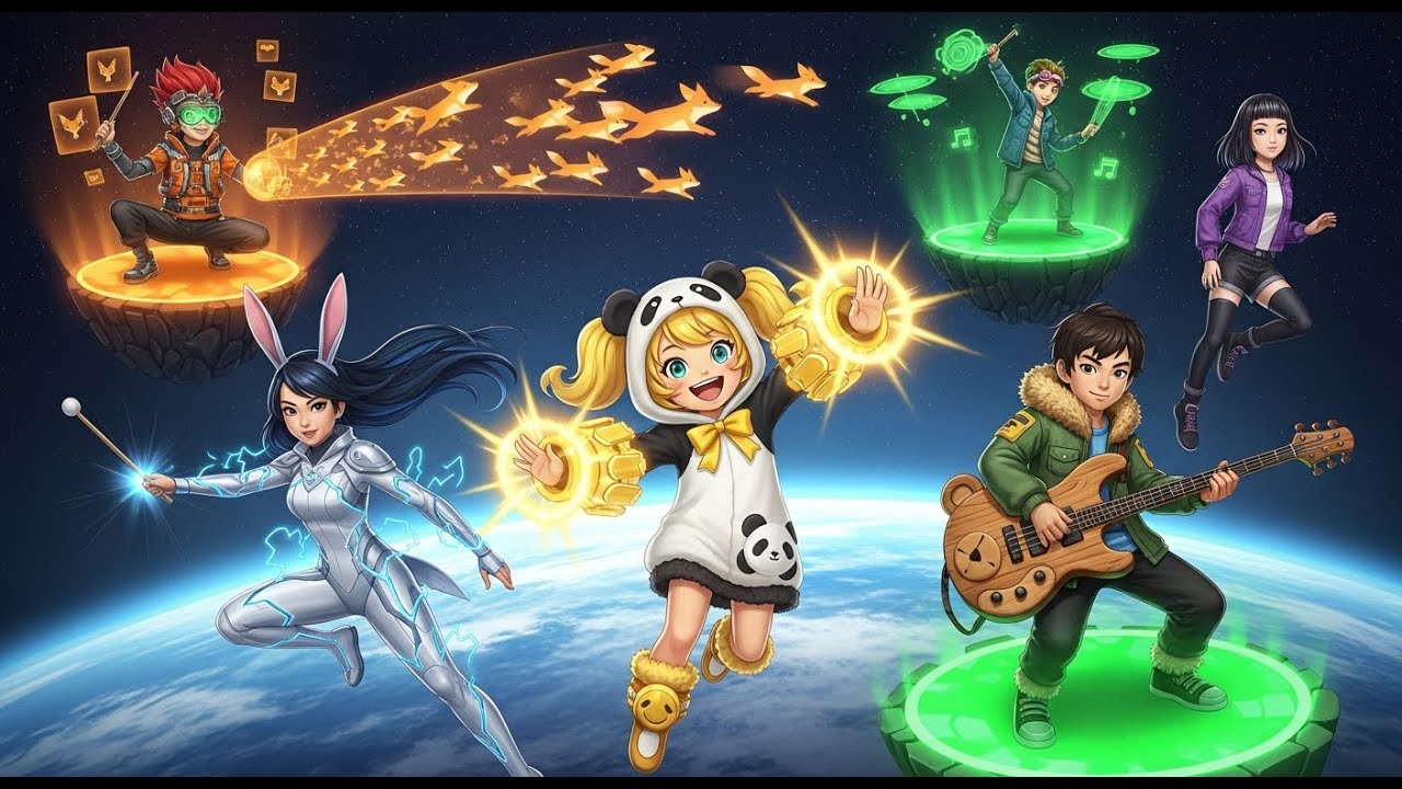 🌌 K-Pop Heroes Save Galaxy from Sadness | మాయా సంగీత సూపర్ హీరో కథ | Kids Radhish Show 🎶✨
