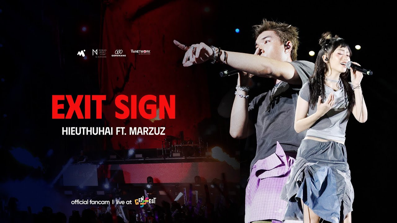 Exit Sign - HIEUTHUHAI ft. marzuz | Live at GENfest 23 | Fancam Focus | Live Performance