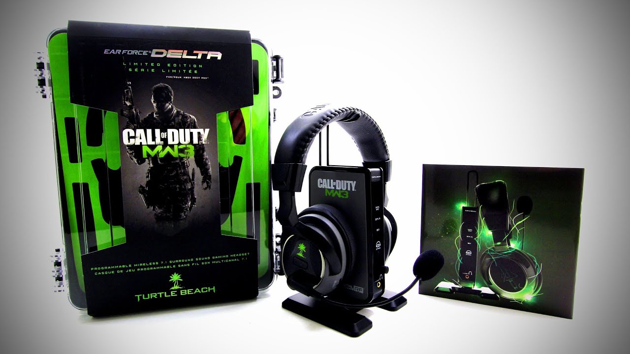 Turtle Beach Call of Duty MW3 Ear Force Delta: распаковка