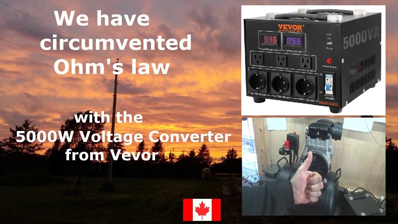 110V/220V 5000W Voltage Converter &ndash; Ultimate Power Solution for Heavy-Duty Appliances