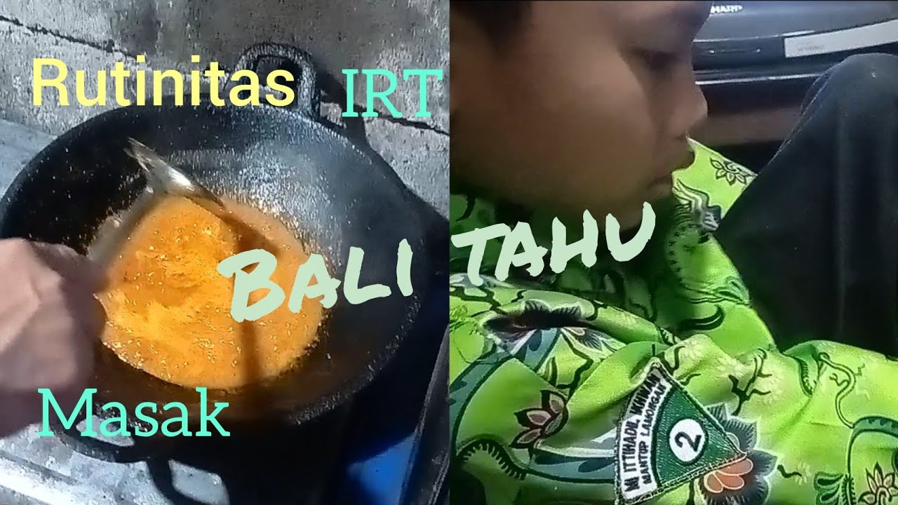 Rutinitas IRT masak bali tahu tempe,suami melanjutkan restorasi bekas gudang