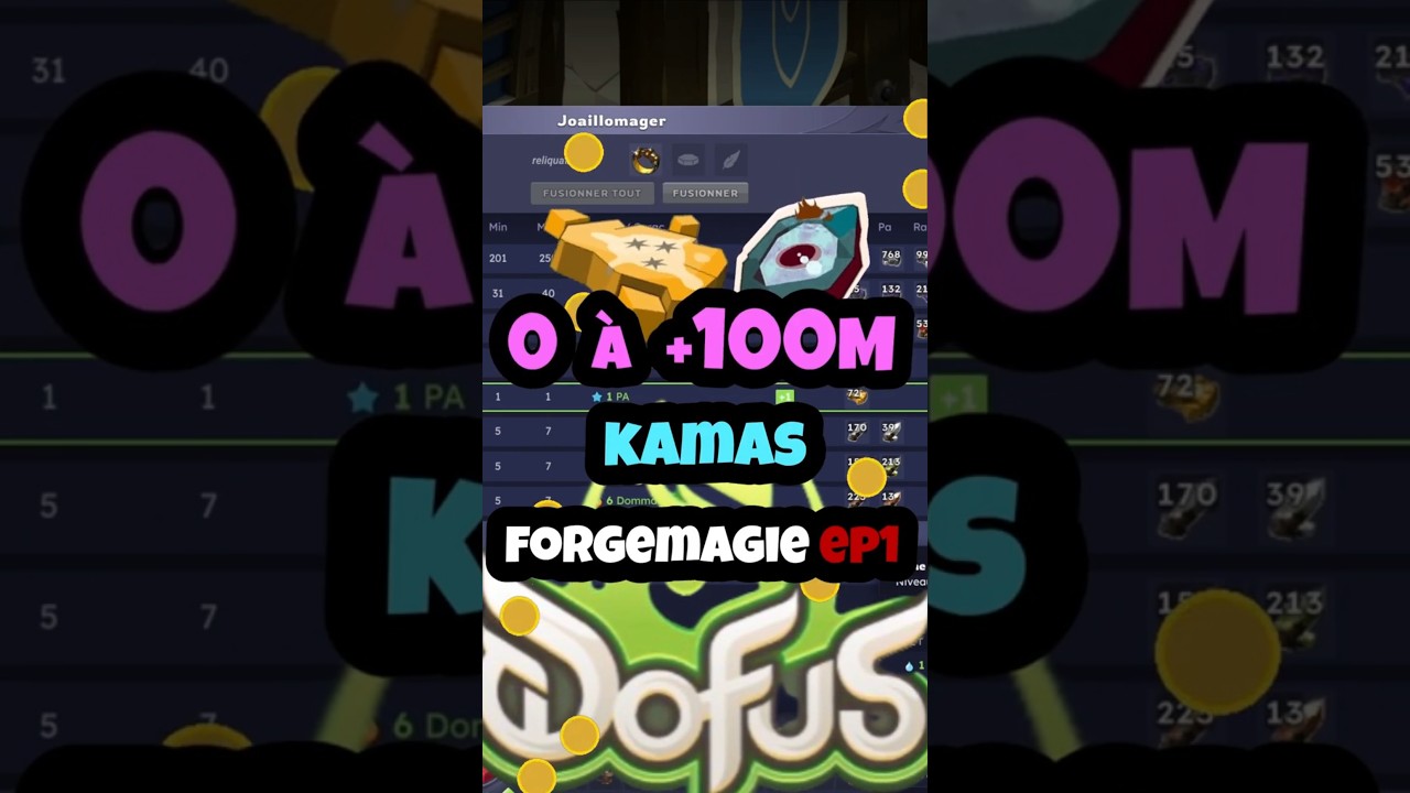 Rush 0 à +100M Kamas 🤑 FM Only Dofus