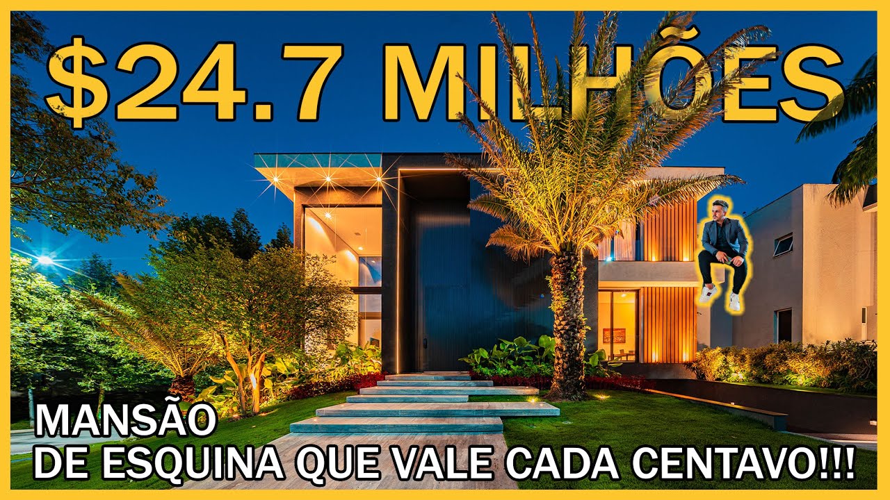 MANSÃO DE R$24.700.000,00 EM ALPHAVILLE - SP - COM ROOFTOP - ACADEMIA - CINEMA -