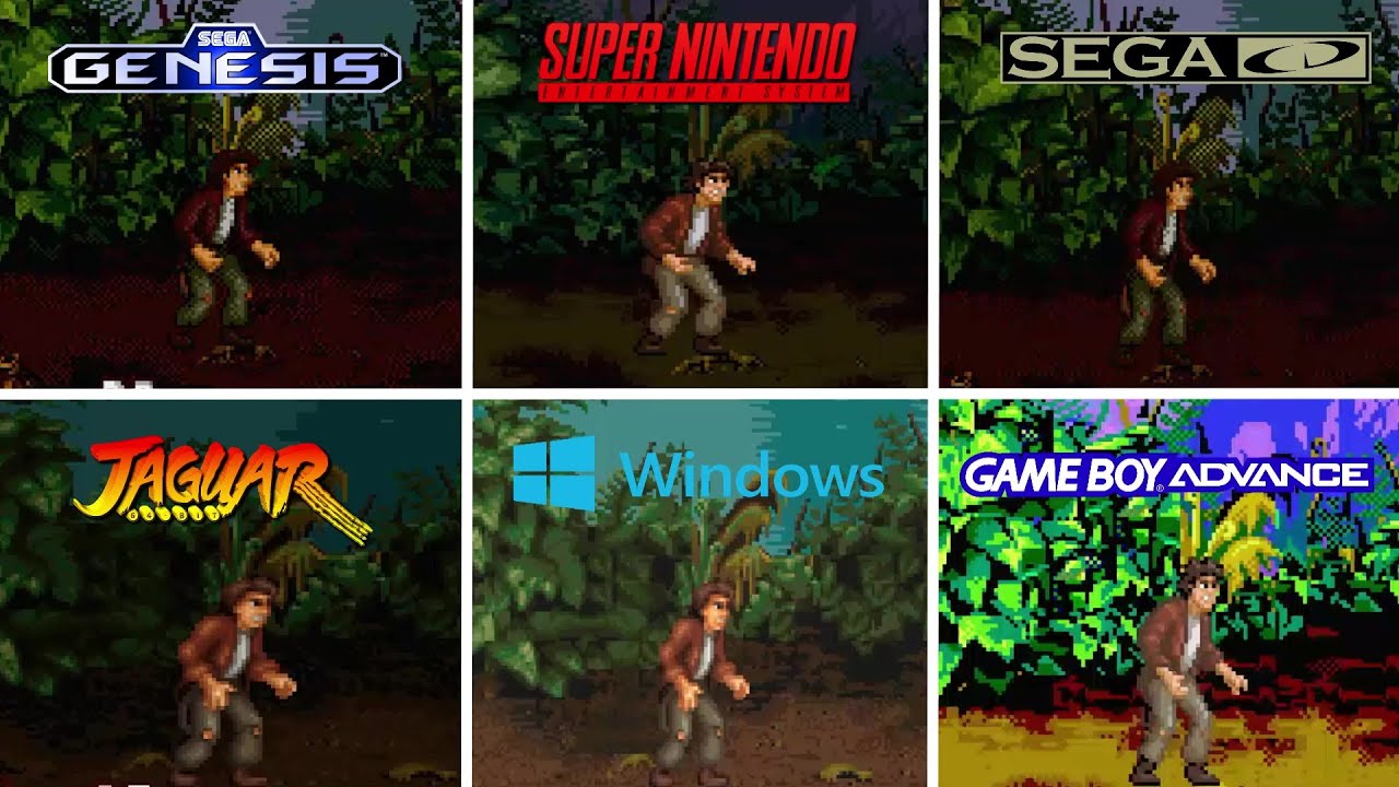 Pitfall: The Mayan Adventure [1994] Sega vs SNES vs 32X vs PC vs GBA and more (Version Comparison)