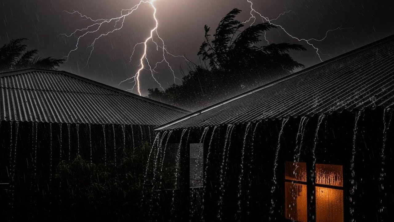 Intense Rain & Thunder for Deep Sleep, Stress Relief & Peaceful Night Ambience #12
