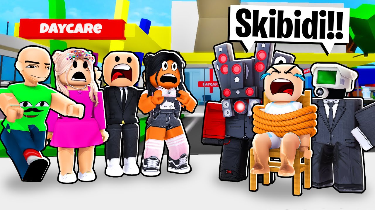DAYCARE SKIBIDI TOILET KIDNAPS JJ | Roblox | Brookhaven 🏡RP