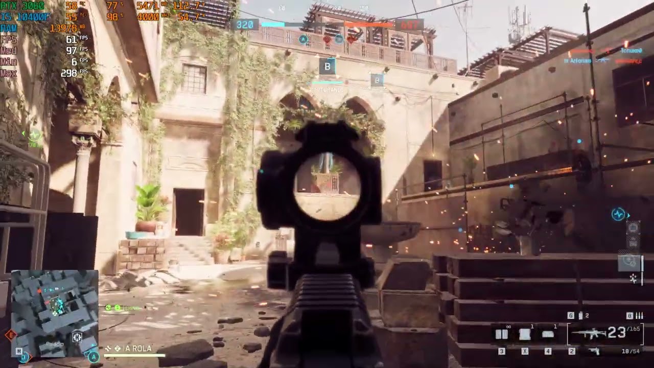 RTX 3060 12GB + I5 10400F on Battlefield 6 - FPS Test LOW/BAIXO | PT-BR |