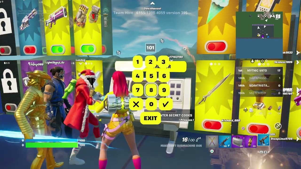 1v1 with every Gun all secret codes