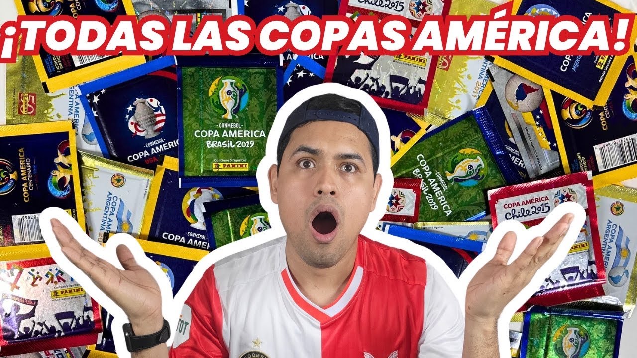 ¡TODAS LAS COPAS AMÉRICA! Abriendo SOBRES de TODAS las copas AMÉRICA hechas por PANINI