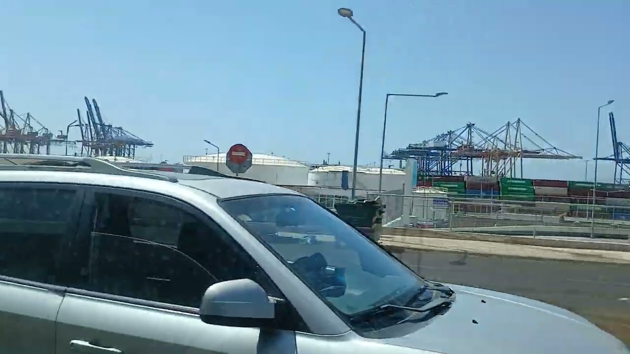 Going by bus 843 from Piraeus to Perama - Поездка на Автобусе 843 из Пирея в Пираму