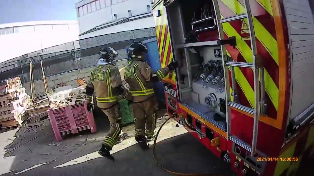 Incendio en silo industrial - Febrero de 2022. Yecla.