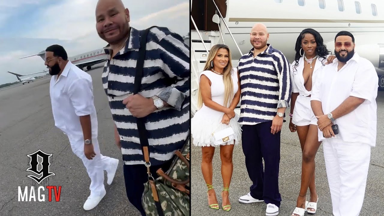 Fat Joe & DJ Khaled Pull Up To Michael Rubin's All White Party On A Private Jet! 🛩