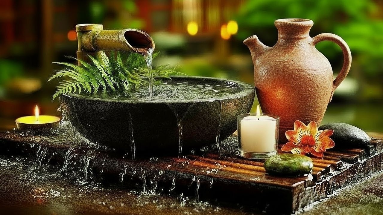 Relaxing Piano with Natural Water Sounds 🌿 Calm Your Thoughts