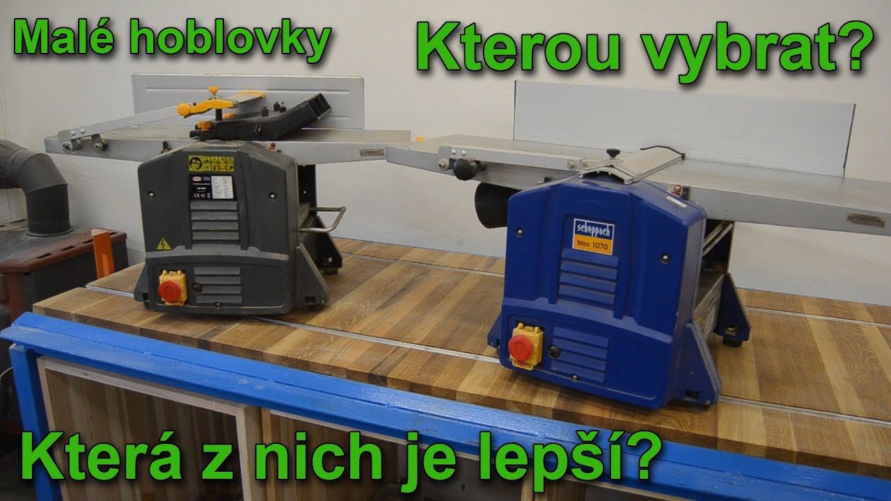Porovnání malých hoblovek - zkušenosti za 5 let používání, nastavení, servis, výhody a nevýhody