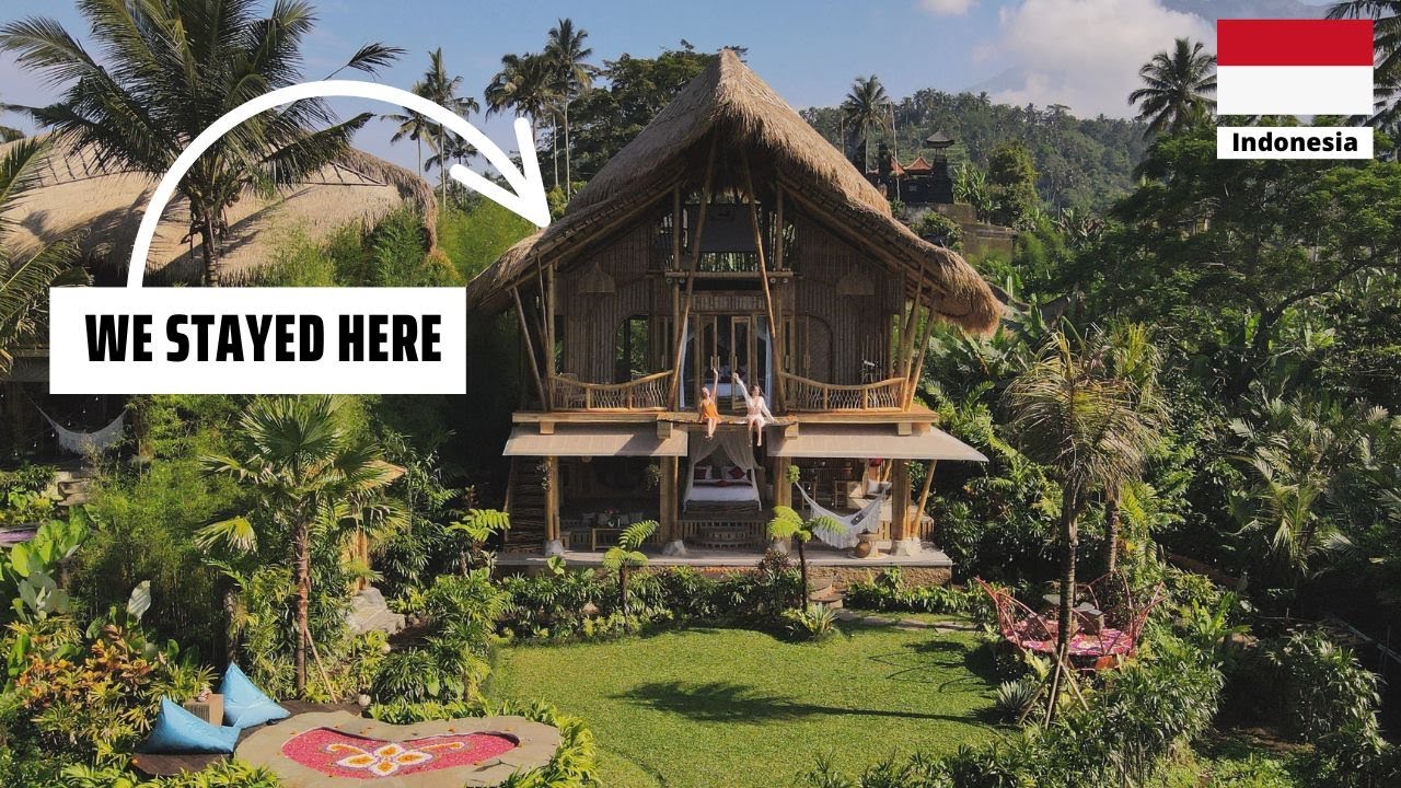 We stayed at a $500 new BAMBOO HOUSE in BALI, Indonesia