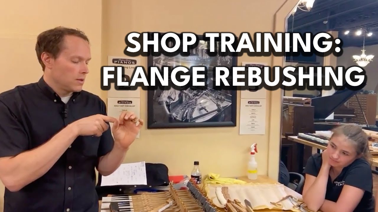 BLP Piano Shop Training - Flange Rebushing